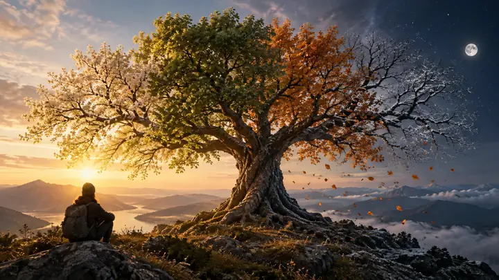 Animated timeless tree video example