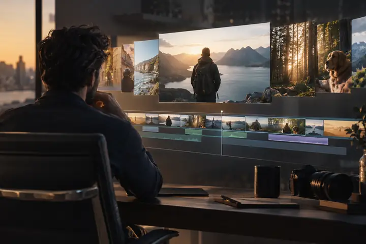 Complete multi-minute video editor