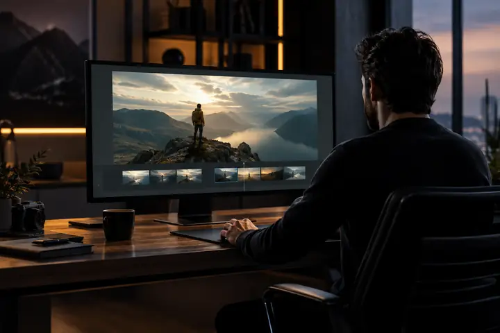 Generate the finished video editor