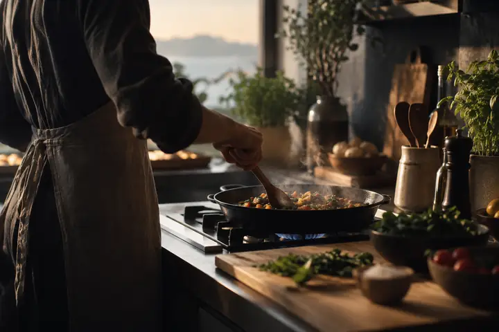 Quiet cooking video