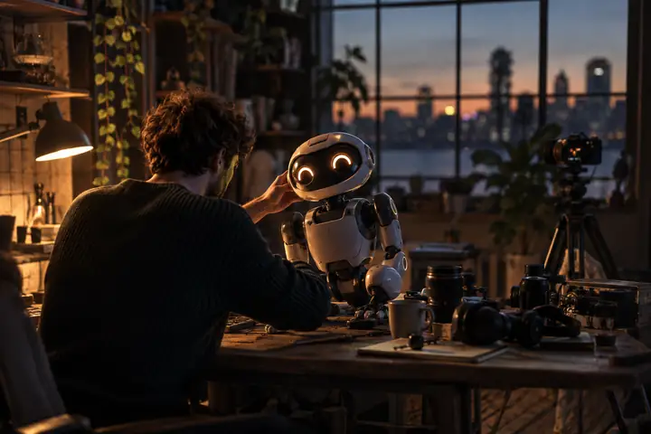Tibo built a robot to have fun